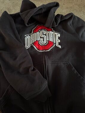 Champs Black Hoodie with Red and White Logo